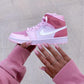 Designer Air Jordan 1 Mid Digital Pink High Q
