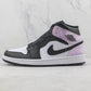 Designer Air Jordan 1 Mid White Tan Navy AJ1
