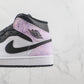 Designer Air Jordan 1 Mid White Tan Navy AJ1