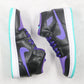 Designer Air Jordan 1 Purple Mid High Q ( Customs And Box ), Jordan 1 Sneakers Active