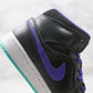 Designer Air Jordan 1 Purple Mid High Q ( Customs And Box ), Jordan 1 Sneakers Active