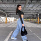 Designer Blue Black White Jordan 1 High Q ( Customs And Box ), Jordan 1 Sneakers Active