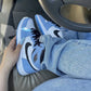 Designer Blue Black White Jordan 1 High Q ( Customs And Box ), Jordan 1 Sneakers Active