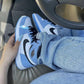 Designer Blue Black White Jordan 1 High Q ( Customs And Box ), Jordan 1 Sneakers Active