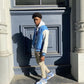 Designer Blue Black White Jordan 1 High Q ( Customs And Box ), Jordan 1 Sneakers Active