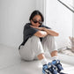 Designer Blue Black White Jordan 1 High Q ( Customs And Box ), Jordan 1 Sneakers Active
