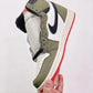Designer GREEN T-Scott x Fragment x Air Jordan 1 High Q ( Customs And Box ), Jordan 1 Sneakers Active CACTUS JACK