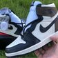 Designer Jordan 1 Retro High Dark Mocha High Q ( Customs And Box ), Jordan 1 Sneakers Active