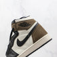 Designer Jordan 1 Retro High Dark Mocha High Q ( Customs And Box ), Jordan 1 Sneakers Active
