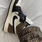 Designer Jordan 1 Retro High Dark Mocha High Q ( Customs And Box ), Jordan 1 Sneakers Active