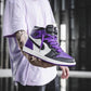 Designer - Jordan 1 High Q AJ1 Purple Toe UNISEX ( Customs And Box ), Jordan 1 Sneakers FREE SHIPPING