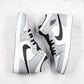 Designer Jordan 1 Mid “Light Smoke Grey” High Q ( Customs And Box ), Jordan 1 Sneakers FREE SHIPPING