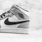 Designer Jordan 1 Mid “Light Smoke Grey” High Q ( Customs And Box ), Jordan 1 Sneakers FREE SHIPPING