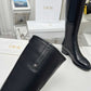 DIOR D FOLK BOOT CALFSKIN BLACK
