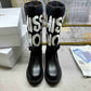 DIOR D MAJOR BOOT WITH MISS DIOR PRINT BLACK KDI929CMV S17X
