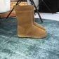 DIOR CALFSKIN SUEDE SHEARLING GRANVILLE ESPADRILLE BOOTS NATURAL