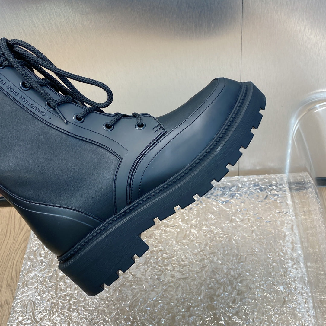 DIOR D TRAP ANKLE BOOT BLACK
