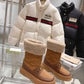 GUCCI HORSEBIT CHEVRON QUILTED BOOTS BROWN