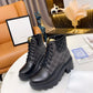 GUCCI GG SUPREME ANKLE BOOTS BLACK 659691 UC810 1000