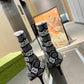 GUCCI GG 75MM KNIT ANKLE BOOTS BLACK WHITE FABRIC 718378 FAAQP 1008
