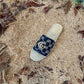 GC new MARMONT SLIDES slippers black starboard flat canvas sandals