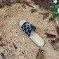 GC new MARMONT SLIDES slippers black starboard flat canvas sandals