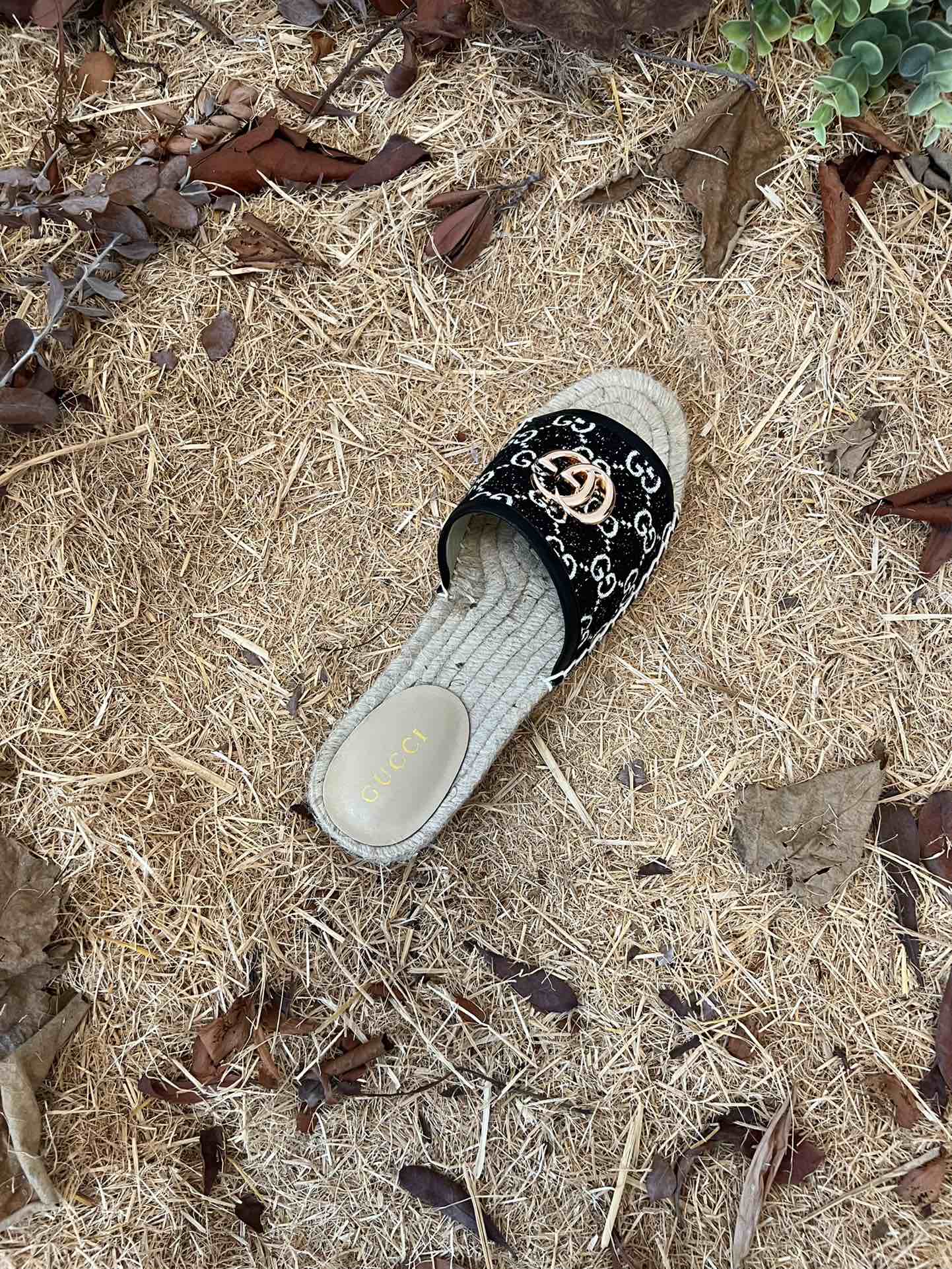 GC new MARMONT SLIDES slippers black-2 starboard flat canvas sandals