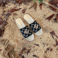 GC new MARMONT SLIDES slippers black-2 starboard flat canvas sandals