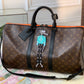 M45616 Keepall Bandoulière 50 Monogram leather travel bag
