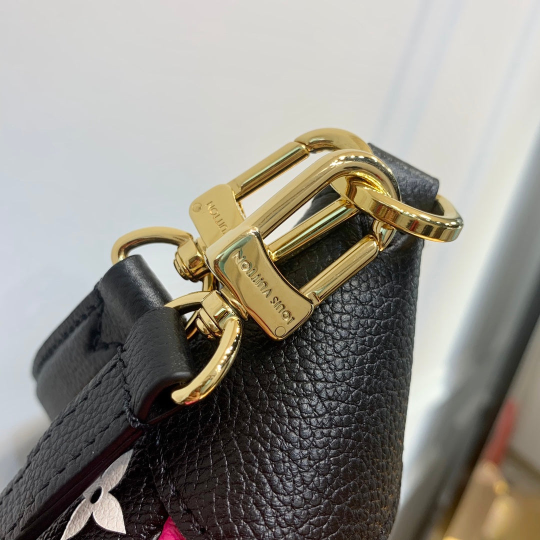 M46091 Louis Vuitt Bagatelle BB Bag Black White
