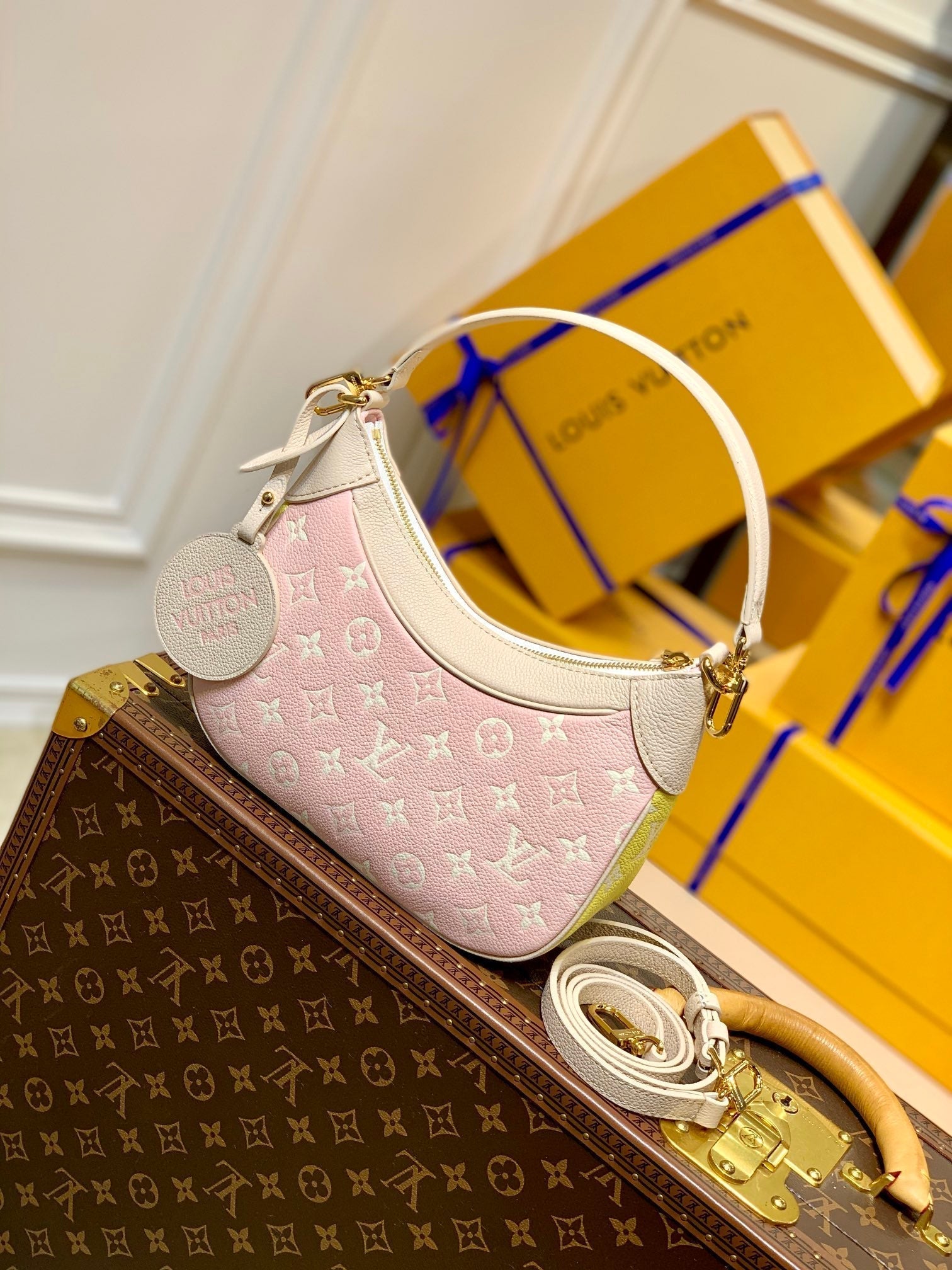 M46113 Beige shoulder crossbody bag Blcolor Monogram Empreinte Leather