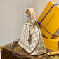 N45294 ALMA BB BAG Damier Azur WHITE WITH PINK N41221