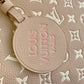 ONTHEGO MM BAG M46128 MONOGRAM EMPREINTE TOTE BAG Beige/Pink/Yellow