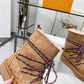 LV ASPEN PLATFORM ANKLE BOOT BEIGE 1AC767