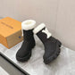 LV ANKLE BOOTS IN BRONZE BLACK