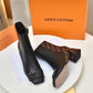 LV SHAKE ANKLE BOOTS BLACK AND BROWN