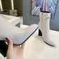 LV ANKLE BOOT WHITE