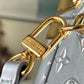 M10115 CAMERA BOX silver monogram 20cm COWHIDE REAL LEATHER