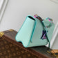 M20694 TWIST MM shoulder bag cross body bags blue COWHIDE/ REAL LEATHER