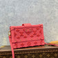 M20745 Petite Malle Monogram Rose red Gold Hardware Box bag 20cm