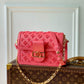 M20747 MINI DAUPHINE Monogram Reverse cross body bags shoulder bag rose red 20cm 25cm