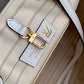 M20815 ONTHEGO TOTE BAG EMBROIDERED AND LEATHER TRIM SMALL 35 yellow GREEN