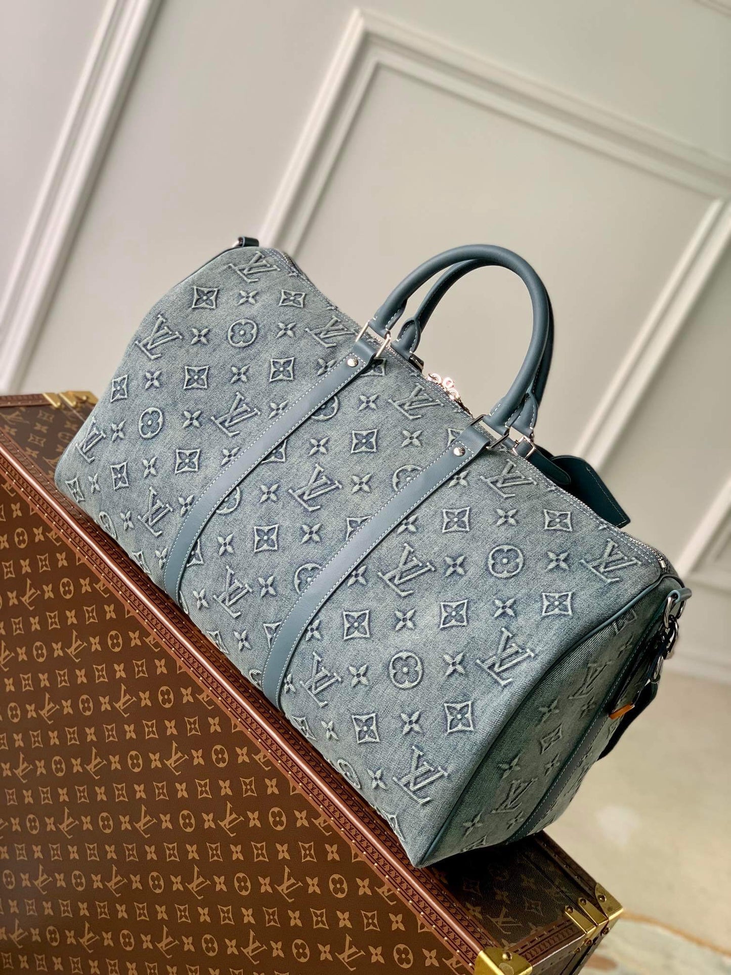 M22532 Keepall Bandouliere 50 traveling handbag bags Blue