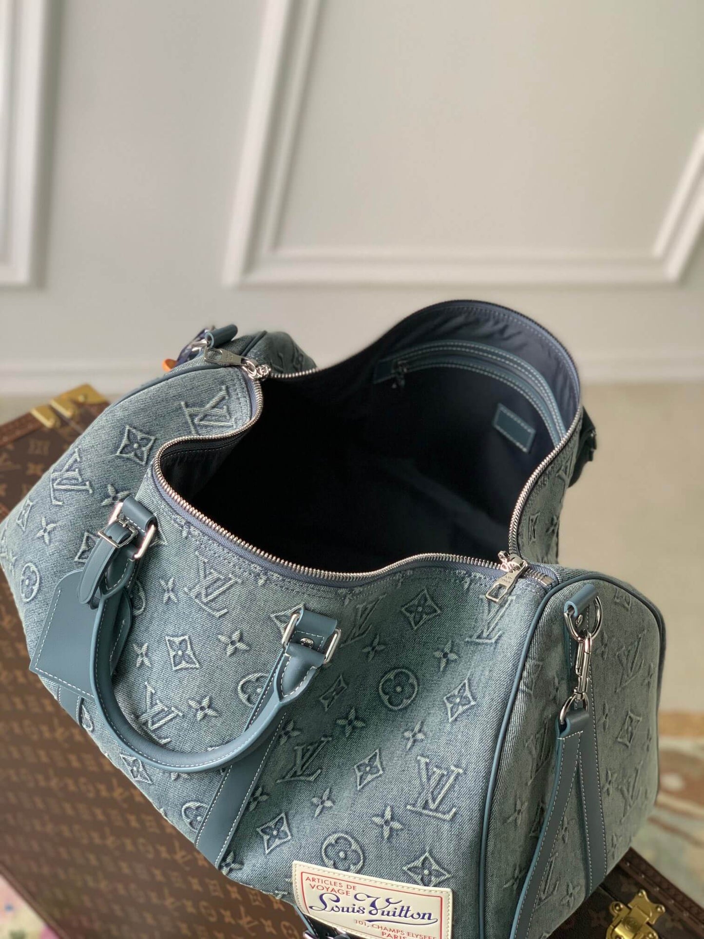 M22532 Keepall Bandouliere 50 traveling handbag bags Blue