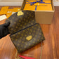 M43714 chain sling bag black monogram real leather