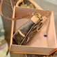 M81098 Moon Bag brown canvas monogram leather