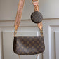 M44840 shoulder bag cross body bags red calfskin Monogram