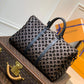M45046 Keepall Triangle BANDOULIÈRE 50 Tuffetage Handbag cross body bags shoulder bag black calfskin Monogram