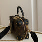 M45571 Petite Malle Souple Handbag shoulder bag cross body bags black calfskin Monogram