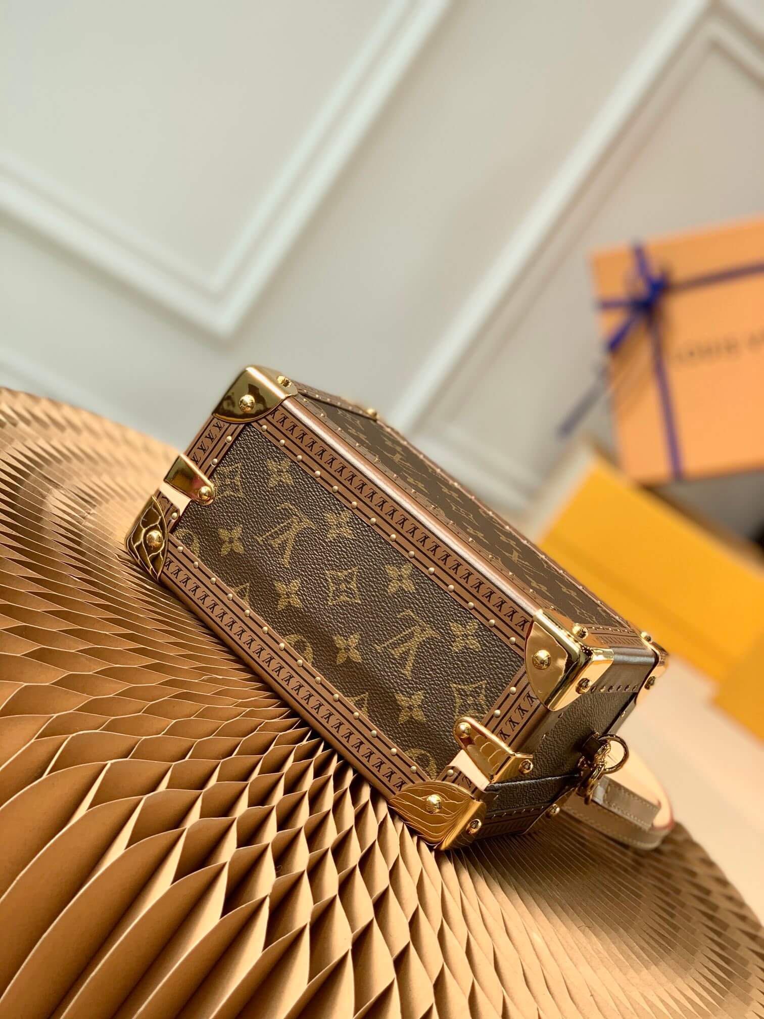 M45673 VALISETTE TRESOR Box bag brown monogram 22.5cm
